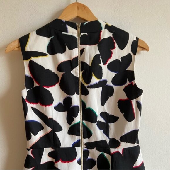Kate Spade Black And White Butterfly Sheath Dress - Picture 9 of 12